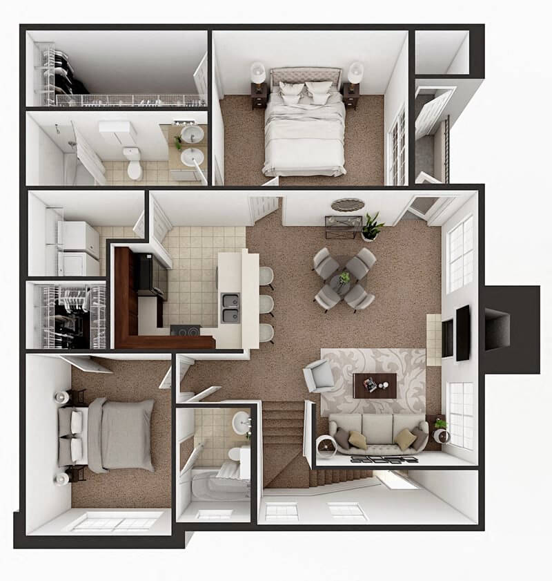 Tudor Up floor plan